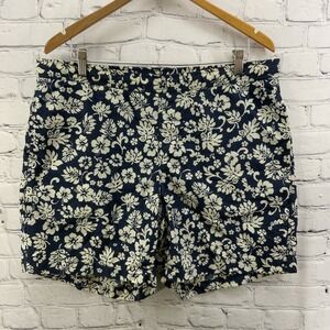 Eddie Bauer Sports Shorts Mens Sz M Mesh Lining Floral Print Swim Trunks